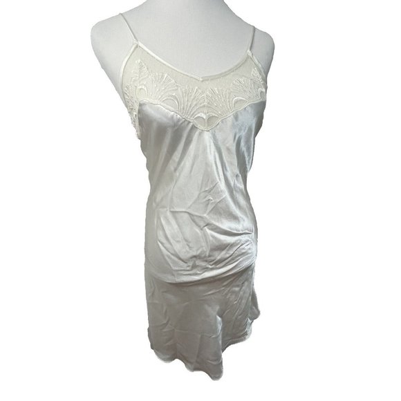 Victorias Secret Nightgown Slip Lingerie Off White 90s Womens Small Long - Picture 3 of 15